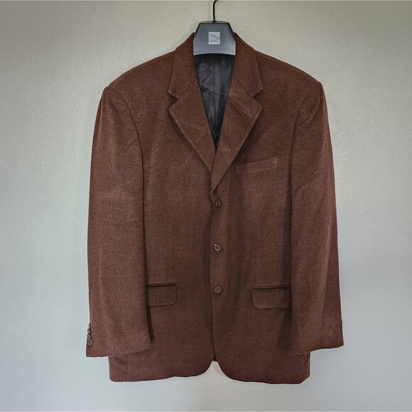 F.R. Tripler & Co. Blazer Suit Jacket Brown Size 42 Regular - Picture 2 of 11